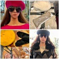Зимна вълнена барета в четири цвята с регулируема ширина - 1