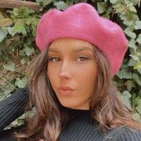 Зимна барета от вълна в три цвята - 2