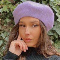Зимна барета от вълна в три цвята - 3