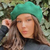 Зимна барета от вълна в три цвята - 4