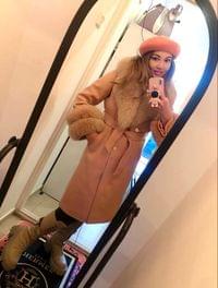 Зимна барета от вълна в три цвята - 6