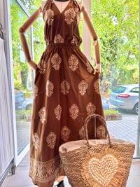Голяма луксозна плетена кошница, декорирана с морски... - 2