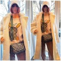 Шапка с козирка “Teddy bear” в бял и в черен цвят - 3