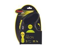 Flexi New Neon M – лента 5м/25кг, черен/жълт неон - 2