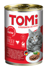 Tomi консерва за котка 400г говеждо/стек 24бр. 55% месно... - 1