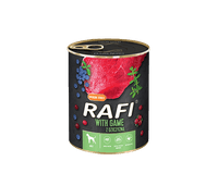 RAFI консервирана храна за кучета с дивеч 800гр - 1