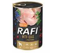 RAFI консервирана храна за кучета с пъдпъдък 400гр - 1