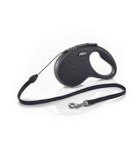 Flexi New Classic S въже 5 м/12 кг - черен - 1