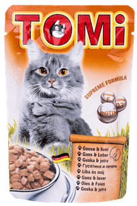Tomi пауч за котка 100г гъска и дроб/стек 20 бр. 60%... - 1