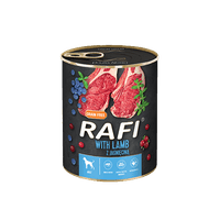 RAFI консервирана храна за кучета с агне 800гр - 1