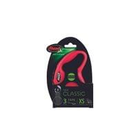 Flexi New Classic XS лента 3 м/12 кг - червен - 2
