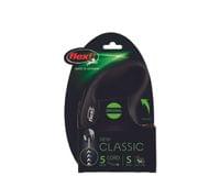 Flexi New Classic S въже 5 м/12 кг - черен - 2