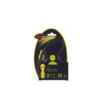 Flexi New Neon XS – лента 3м/12кг, черен/жълт неон - 2