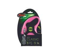 Flexi New Classic S лента 5 м/15 кг - розов - 2