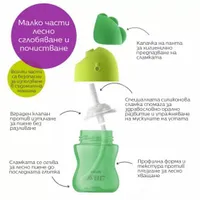 Philips AVENT Чаша със сламка 200 мл, с дръжки, 9м+, СИНЯ... - 2 Philips AVENT Чаша със сламка 200 мл, с дръжки, 9м+, СИНЯ... - 2