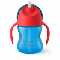 Philips AVENT Чаша със сламка 200 мл, с дръжки, 9м+, СИНЯ... - 3