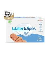 12 пакета Бебешки кърпички Water Wipes x 60 бр., 99.9 % вода - 2