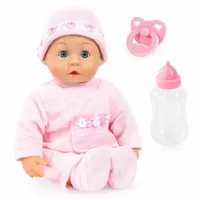 BAYER Кукла Baby Моите Първи Думи 38см. Рокля с Джобче - 0