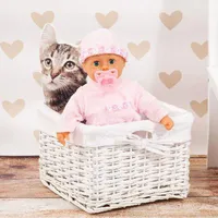 BAYER Кукла Baby Моите Първи Думи 38см. Рокля с Джобче - 1