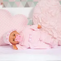 BAYER Кукла Baby Моите Първи Думи 38см. Рокля с Джобче - 3
