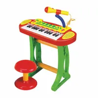 BAOLI Пиано със стол и микрофон 2в1 MELODY ЧЕРВЕНО - 1