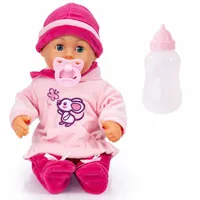 BAYER Кукла Baby Моите Първи Думи 38см. Рокля с Мишле - 0