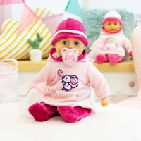 BAYER Кукла Baby Моите Първи Думи 38см. Рокля с Мишле - 2