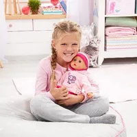 BAYER Кукла Baby Моите Първи Думи 38см. Рокля с Мишле - 5