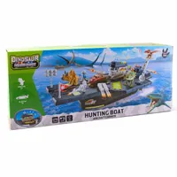 Кораб с динозаври и колички Hunting Boat - 1