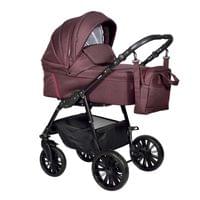 Бебешка количка Бейби Гигъл, Сесто,  Цвят: 07 - Бордо - 3в1 - 1