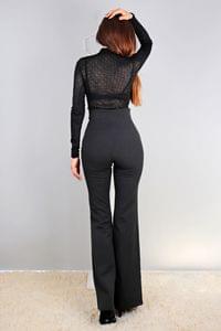 【HELENE PARIS】Velour Bootcut Pants ★韓国人気★ 追跡付 SLEEK STATEMENT pants | Dorothee Schumacher