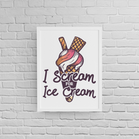 Постер с рамка "Scream Ice Cream" - small - 0