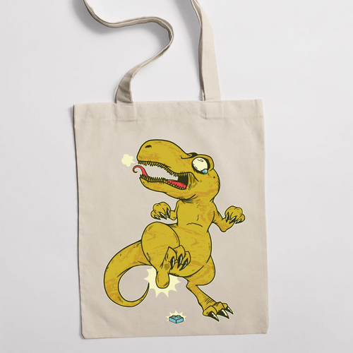 Eко чанта "T-Rex и лего" - 2