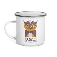 Емайлирано канче "O.W.L." - small - 1