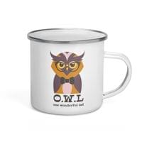 Емайлирано канче "O.W.L." - small - 3