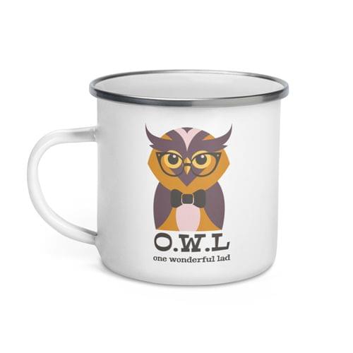 Емайлирано канче "O.W.L." - 2
