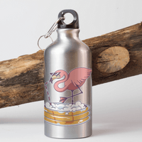Метална бутилка "Drinking Flamingo" - small - 0