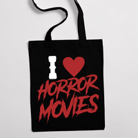 Eко чанта "I Love Horror Movies" - small - 0 Eко чанта "I Love Horror Movies" - small - 0