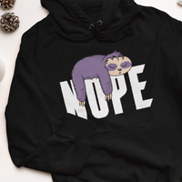 Дамска худи рокля "Nope Lazy Sloth" - small - 0