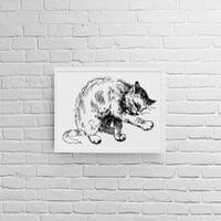 Постер с рамка "Домашна котка" - small - 0