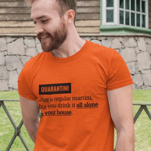 Мъжка тениска &amp;quot;Quarantini&amp;quot; - 1