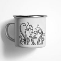 Емайлирано канче "Морски панделки" - small - 0