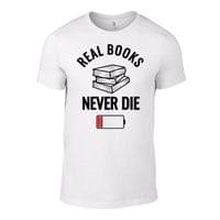Мъжка тениска "Books Never Die" - small - 2
