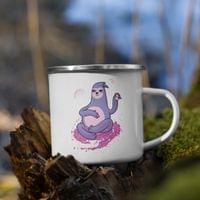 Емайлирано канче "Космически ляенивец" - small - 4
