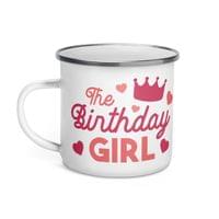 Емайлирано канче "Birthday Girl" - small - 1
