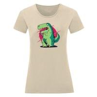 Дамска тениска "T-Rex и смартфон" - small - 4