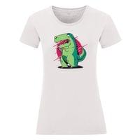Дамска тениска "T-Rex и смартфон" - small - 10