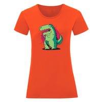 Дамска тениска "T-Rex и смартфон" - small - 11