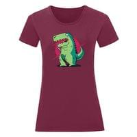 Дамска тениска "T-Rex и смартфон" - small - 15