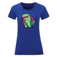 Дамска тениска "T-Rex и смартфон" - small - 16